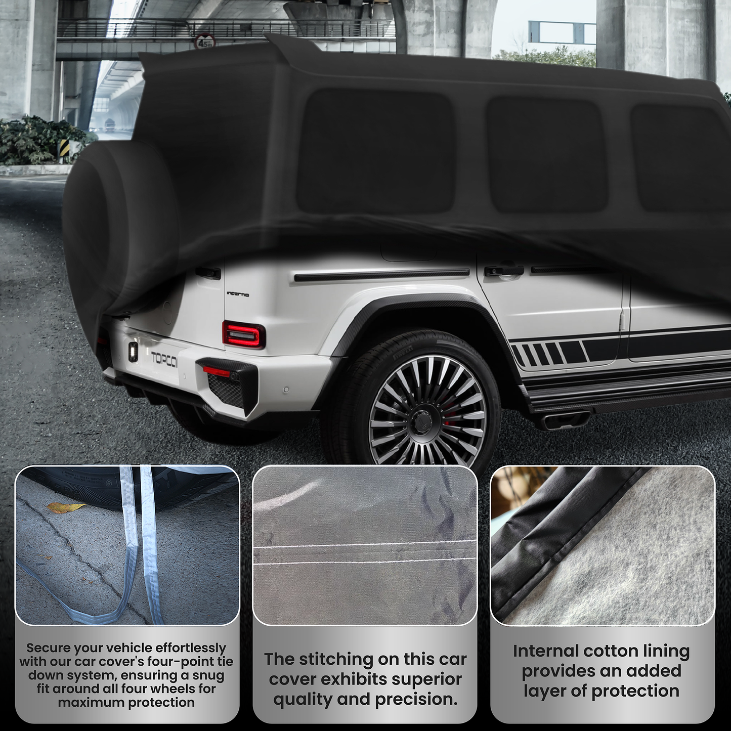 55tech Premium Car Covers for OUTDOOR and INDOOR Use Available for all Mercedes Benz models