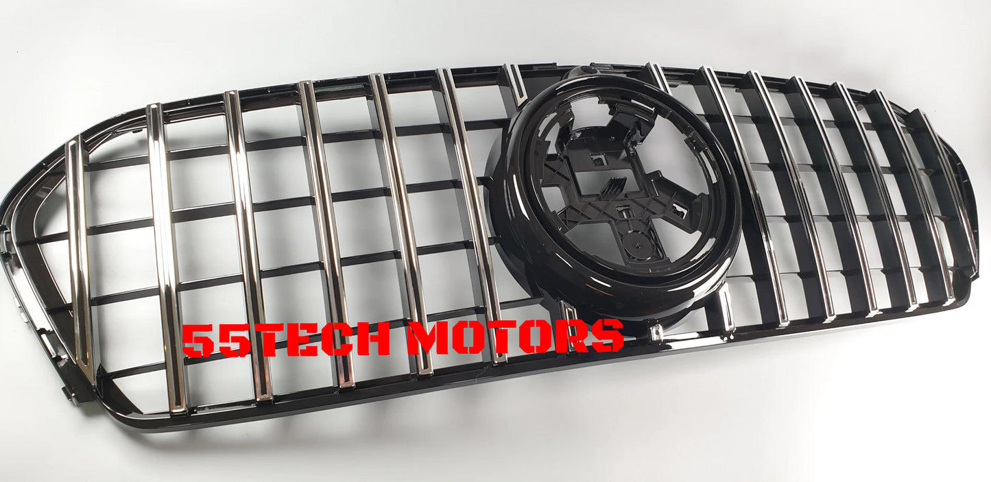 W167 GLE Grille Mercedes GLE450 GLE350 GLE500 GLE400 2019 2020 GT GTR Grill - 55tech Motors
