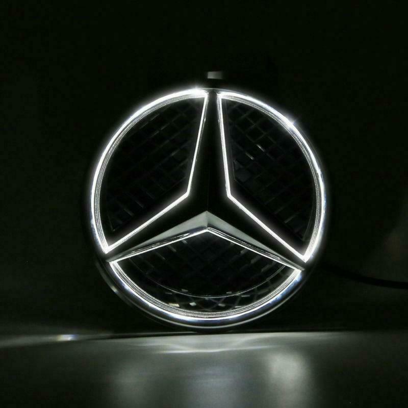 W212 Mercedes E Class E350 E550 Diamond Grill grille Illuminated LED Star emblem - 55tech Motors