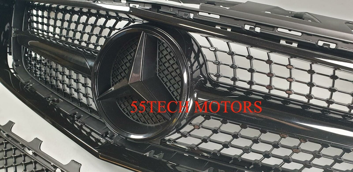 Mercedes W218 2012-2014 CLS Diamond Grille CLS550 CLS350 - 55tech Motors