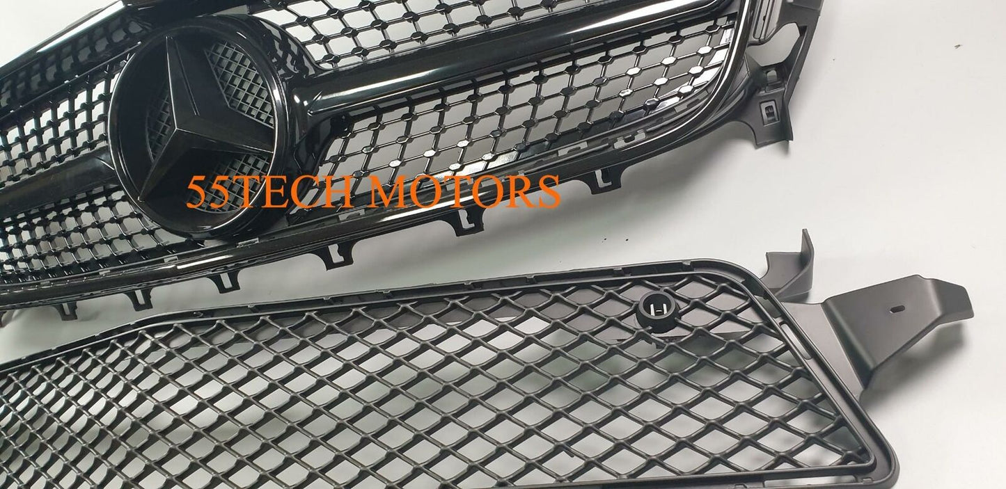 Mercedes W218 2012-2014 CLS Diamond Grille CLS550 CLS350 - 55tech Motors