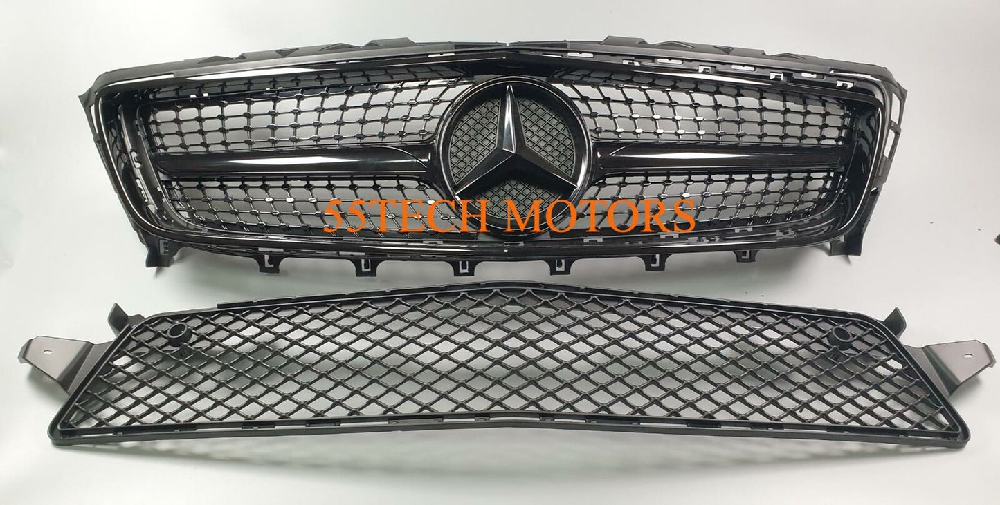 Mercedes W218 2012-2014 CLS Diamond Grille CLS550 CLS350 - 55tech Motors