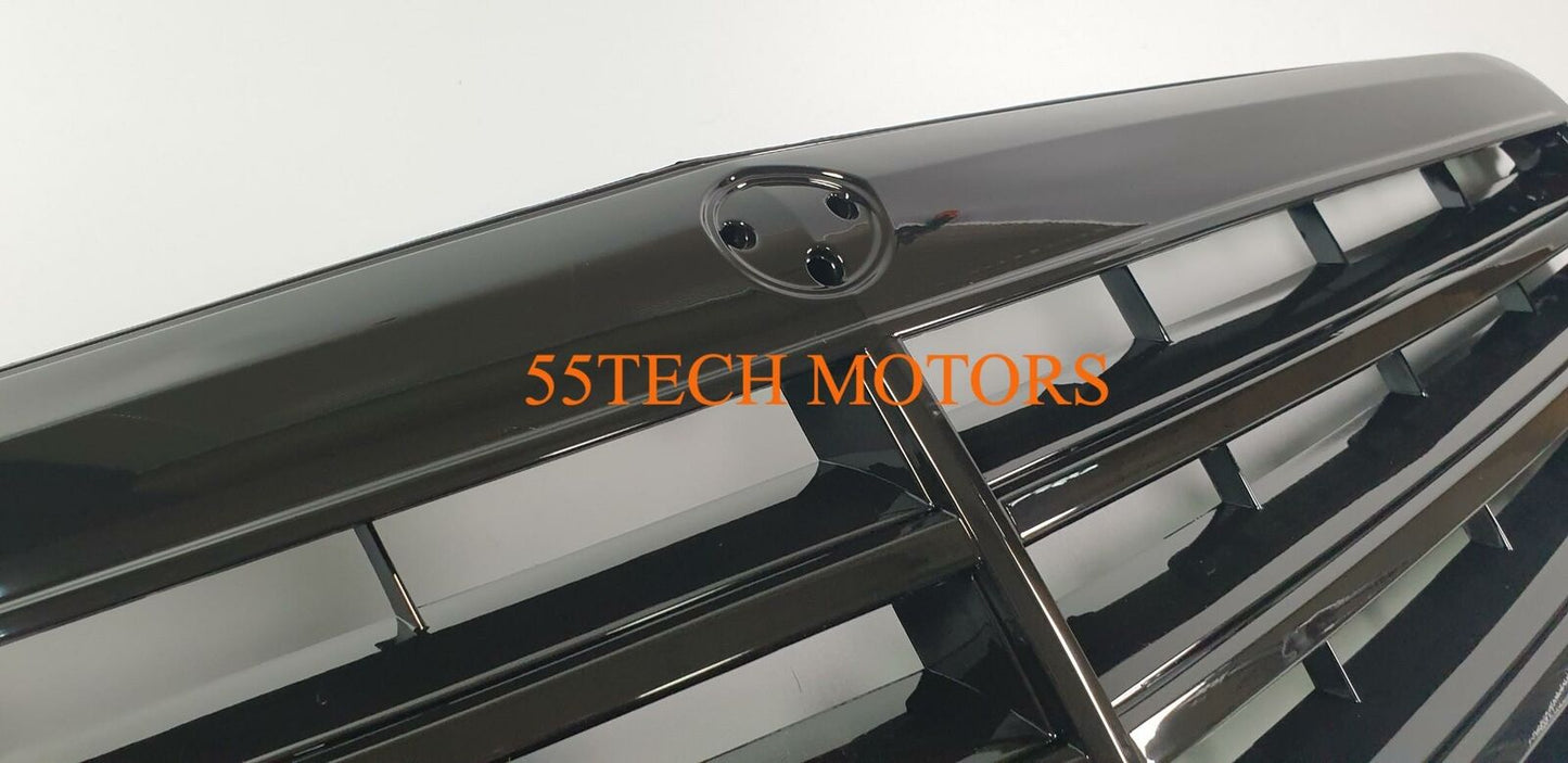 Mercedes Benz W212 E-Class OEM Style Matte Black / Chrome Grill - 55tech Motors