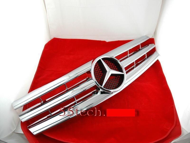 Mercedes Benz R129 1990~2002 SL-Class 3 Fins Style Grille - 55tech Motors