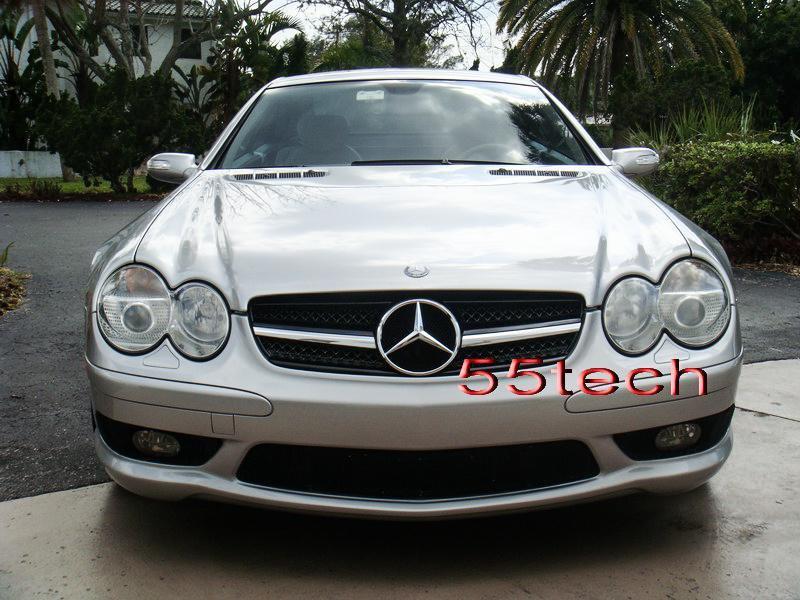 Mercedes Benz R230 2003~2006 SL-Class 1 Fin Grille - 55tech Motors