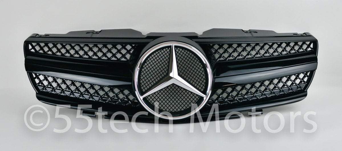 Mercedes Benz R230 2003~2006 SL-Class 1 Fin Grille - 55tech Motors