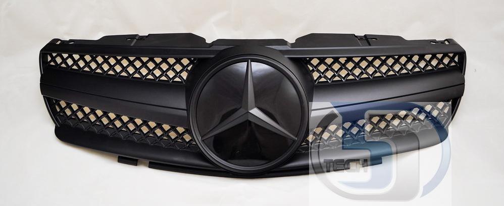 Mercedes Benz R230 2003~2006 SL-Class 1 Fin Grille - 55tech Motors