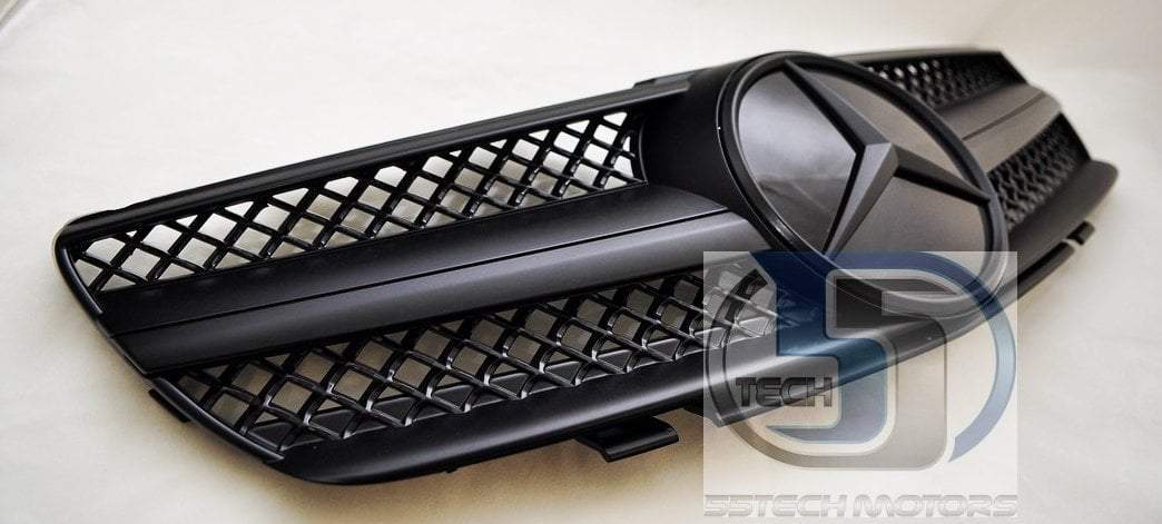 Mercedes Benz R230 2003~2006 SL-Class 1 Fin Grille - 55tech Motors