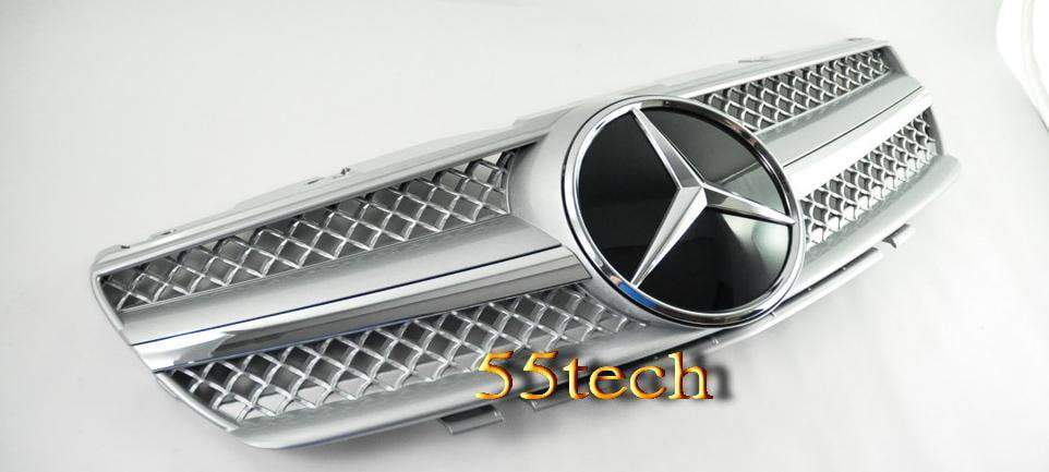 Mercedes Benz R230 2003~2006 SL-Class 1 Fin Grille - 55tech Motors