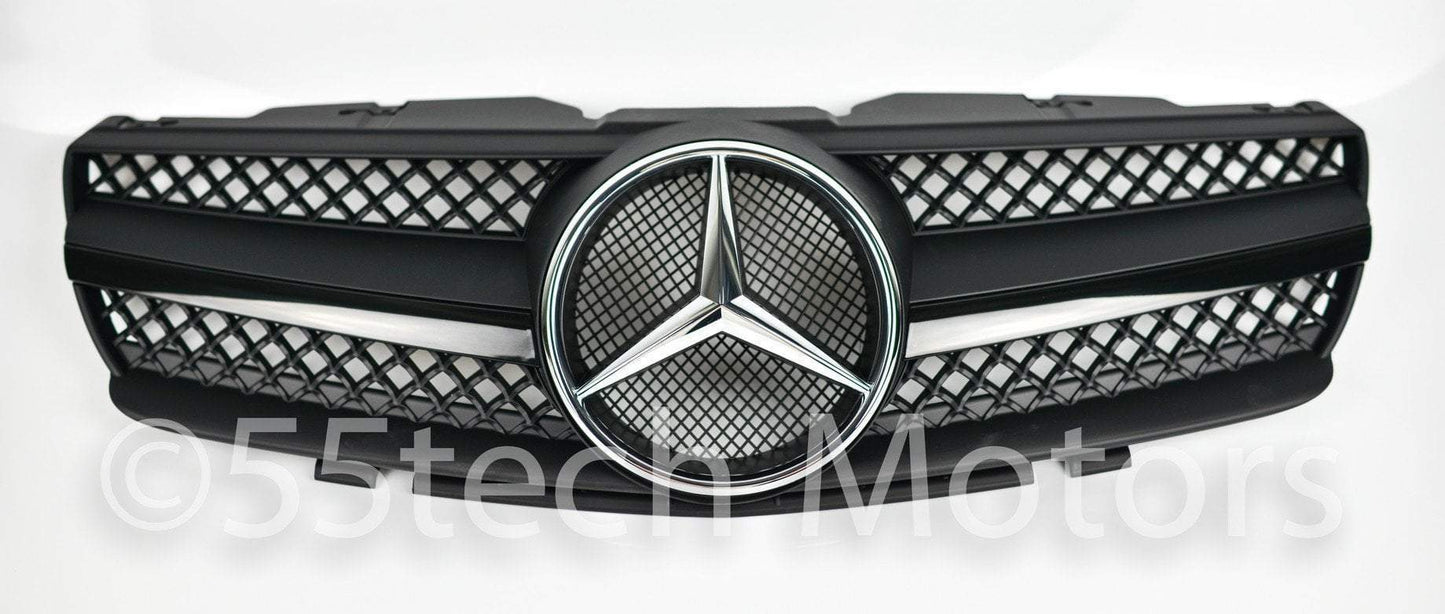 Mercedes Benz R230 2003~2006 SL-Class 1 Fin Grille - 55tech Motors