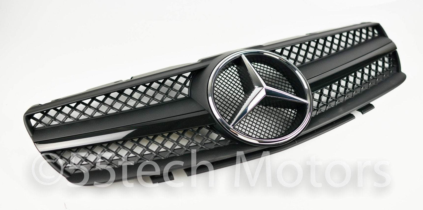 Mercedes Benz R230 2003~2006 SL-Class 1 Fin Grille - 55tech Motors