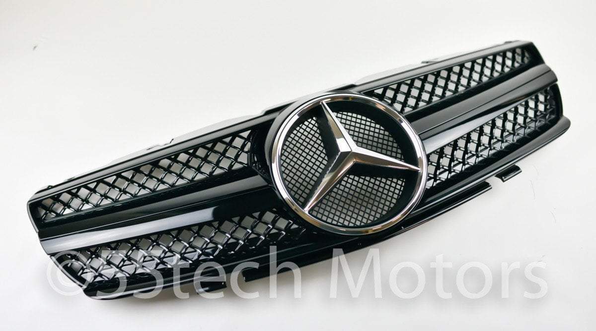 Mercedes Benz R230 2003~2006 SL-Class 1 Fin Grille - 55tech Motors