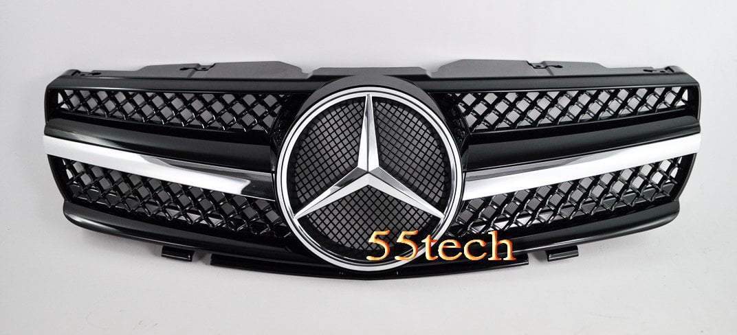 Mercedes Benz R230 2003~2006 SL-Class 1 Fin Grille - 55tech Motors