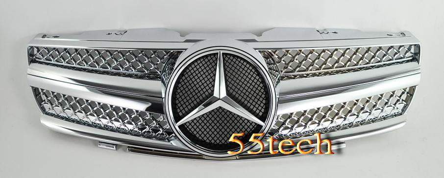 Mercedes Benz R230 2003~2006 SL-Class 1 Fin Grille - 55tech Motors