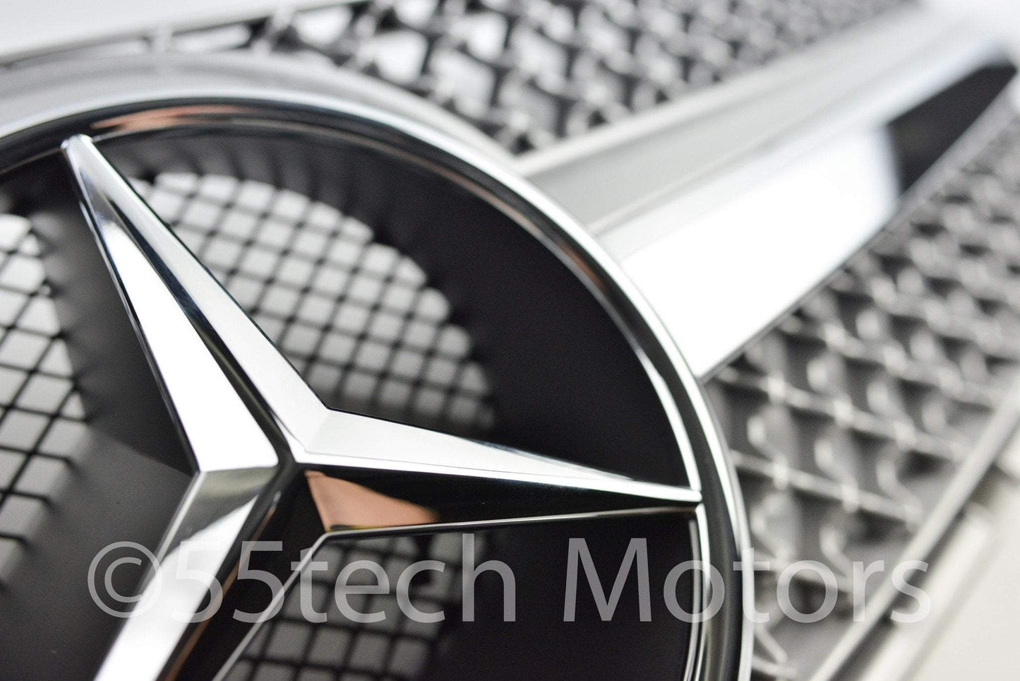 Mercedes Benz R230 2003~2006 SL-Class 1 Fin Grille - 5.5 inches star - 55tech Motors