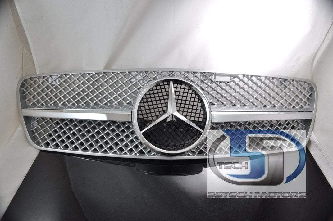 Mercedes Benz W203 2001~2007 C-Class 1 FIN SLS Style Grille C230 C240 C280 C32 - 55tech Motors