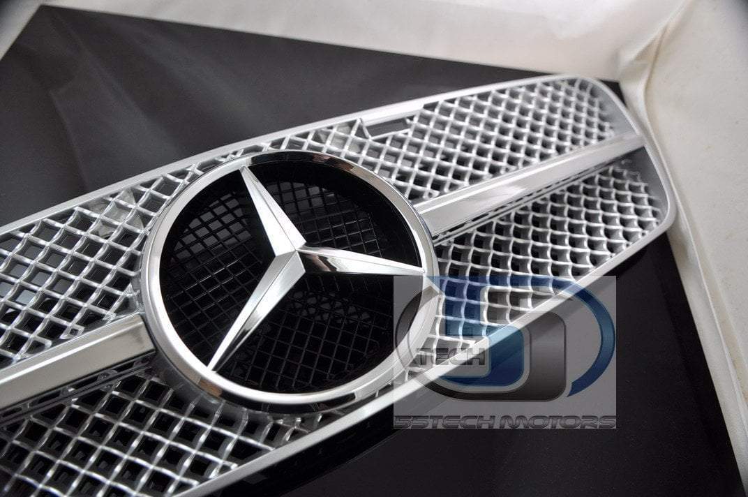 Mercedes Benz W203 2001~2007 C-Class 1 FIN SLS Style Grille C230 C240 C280 C32 - 55tech Motors