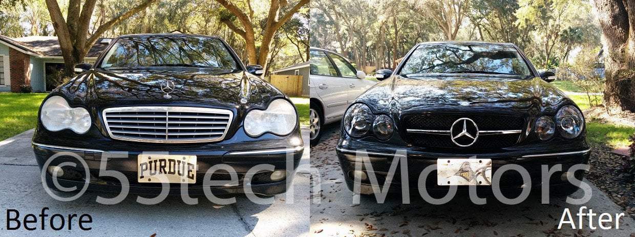 Mercedes Benz W203 2001~2007 C-Class 1 FIN SLS Style Grille C230 C240 C280 C32 - 55tech Motors