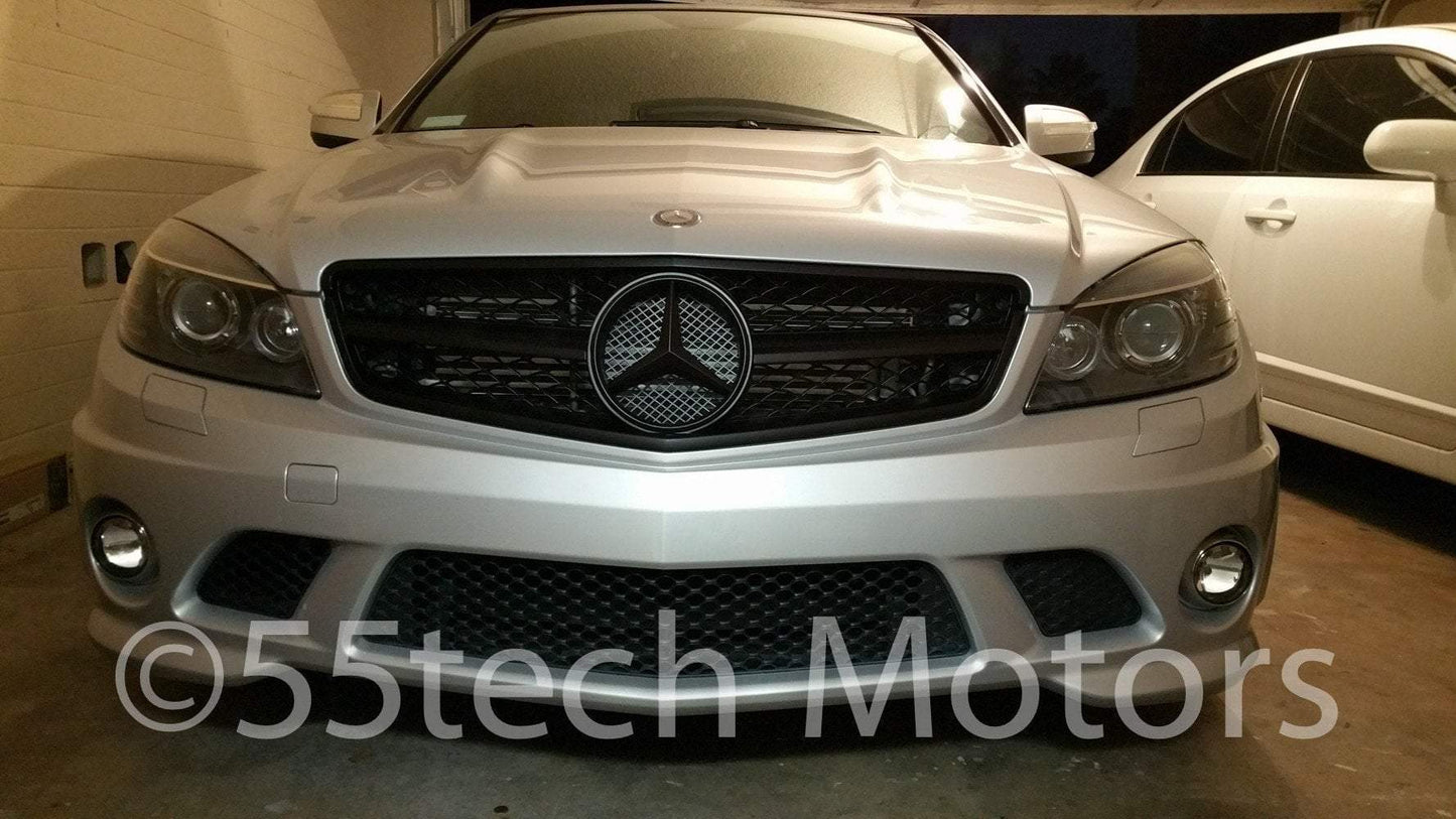 Mercedes Benz W204 2008~2011 C-Class 2012-C63 AMG Style Grille-NEW TYPE - 55tech Motors