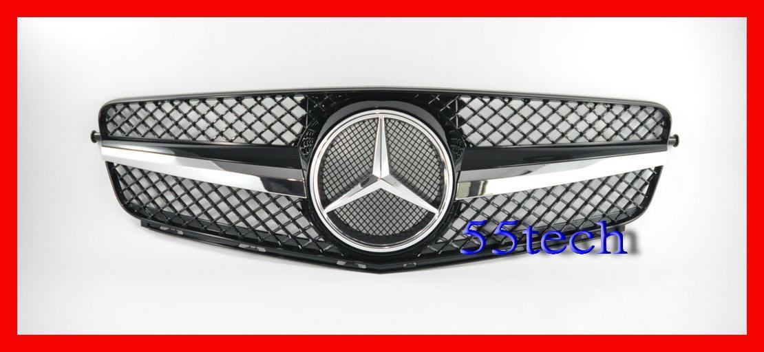 Mercedes Benz W204 2008~2011 SLS 1 Fin Style Grille - 55tech Motors