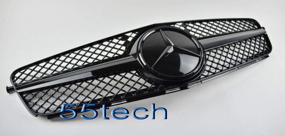 Mercedes Benz W204 2008~2011 SLS 1 Fin Style Grille - 55tech Motors