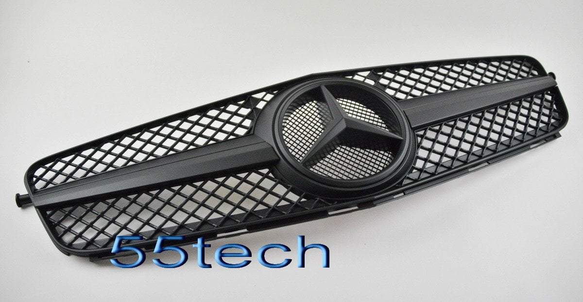 Mercedes Benz W204 2008~2011 SLS 1 Fin Style Grille - 55tech Motors