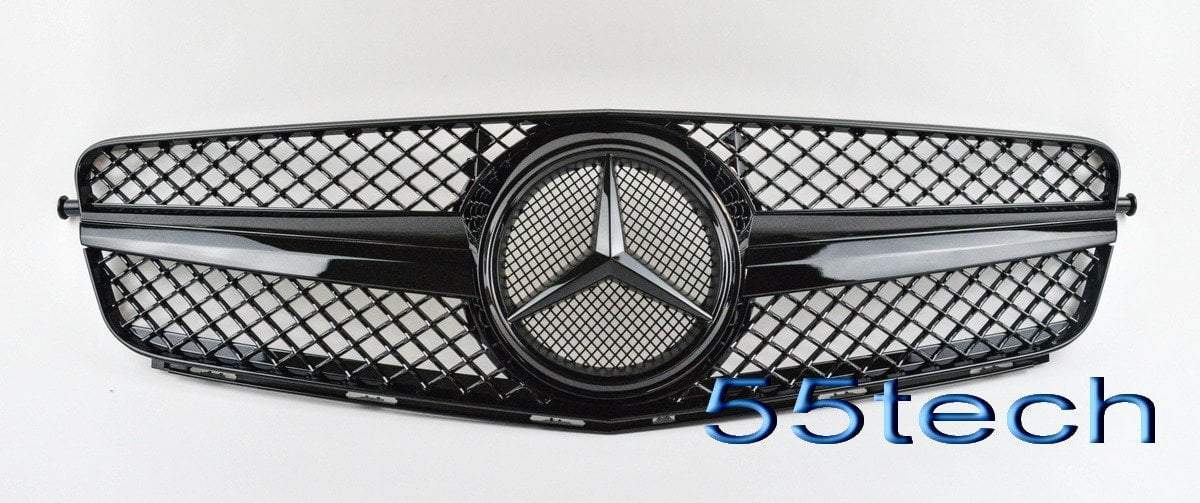 Mercedes Benz W204 2008~2011 SLS 1 Fin Style Grille - 55tech Motors