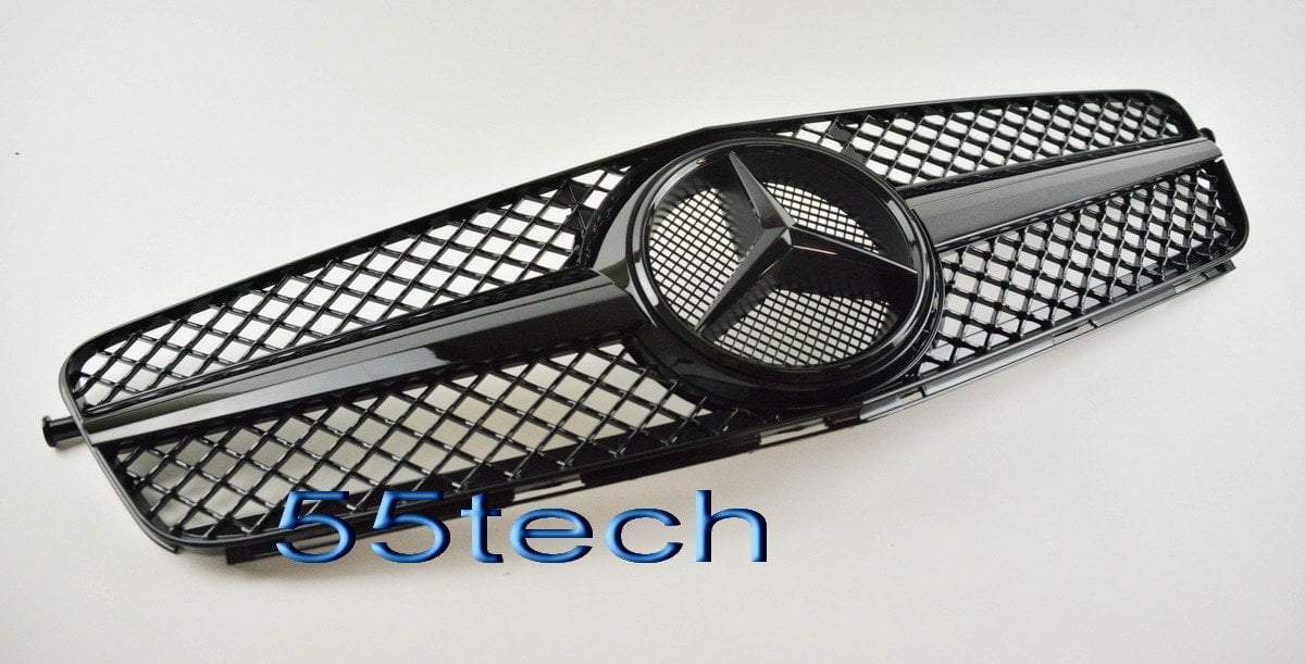 Mercedes Benz W204 2008~2011 SLS 1 Fin Style Grille - 55tech Motors