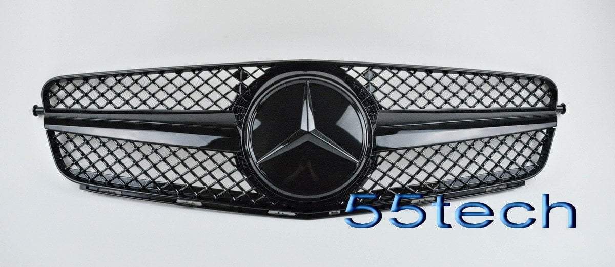 Mercedes Benz W204 2008~2011 SLS 1 Fin Style Grille - 55tech Motors