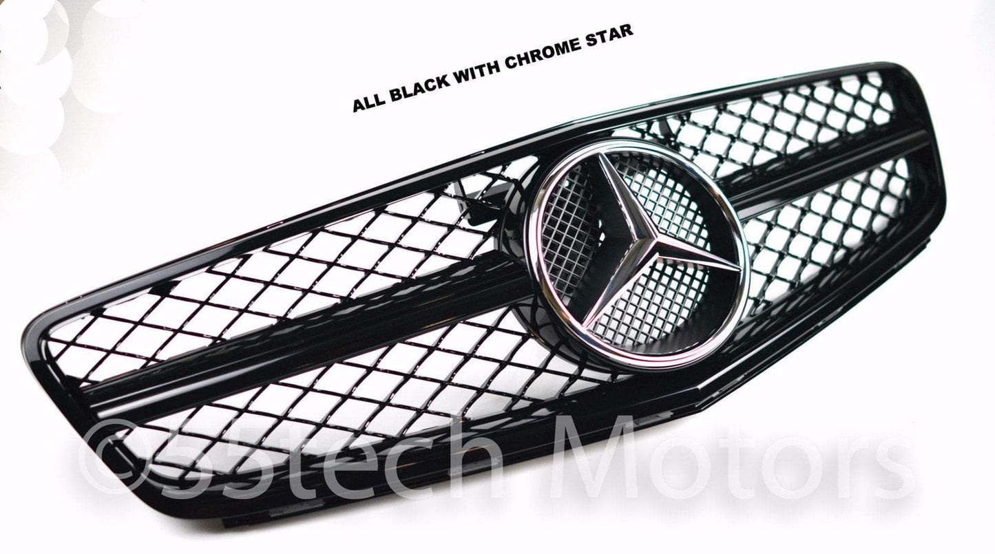 Mercedes Benz W204 2012-2013 C-Class AMG Style Grille - 55tech Motors