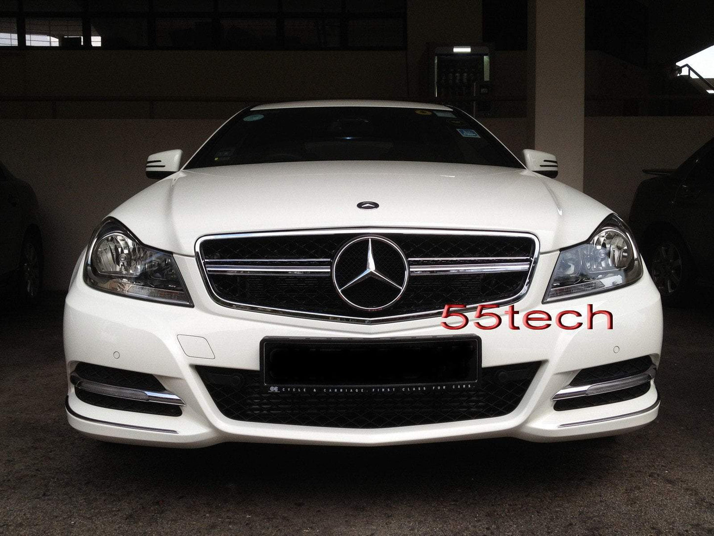 Mercedes Benz W204 2012-2013 C-Class AMG Style Grille - 55tech Motors