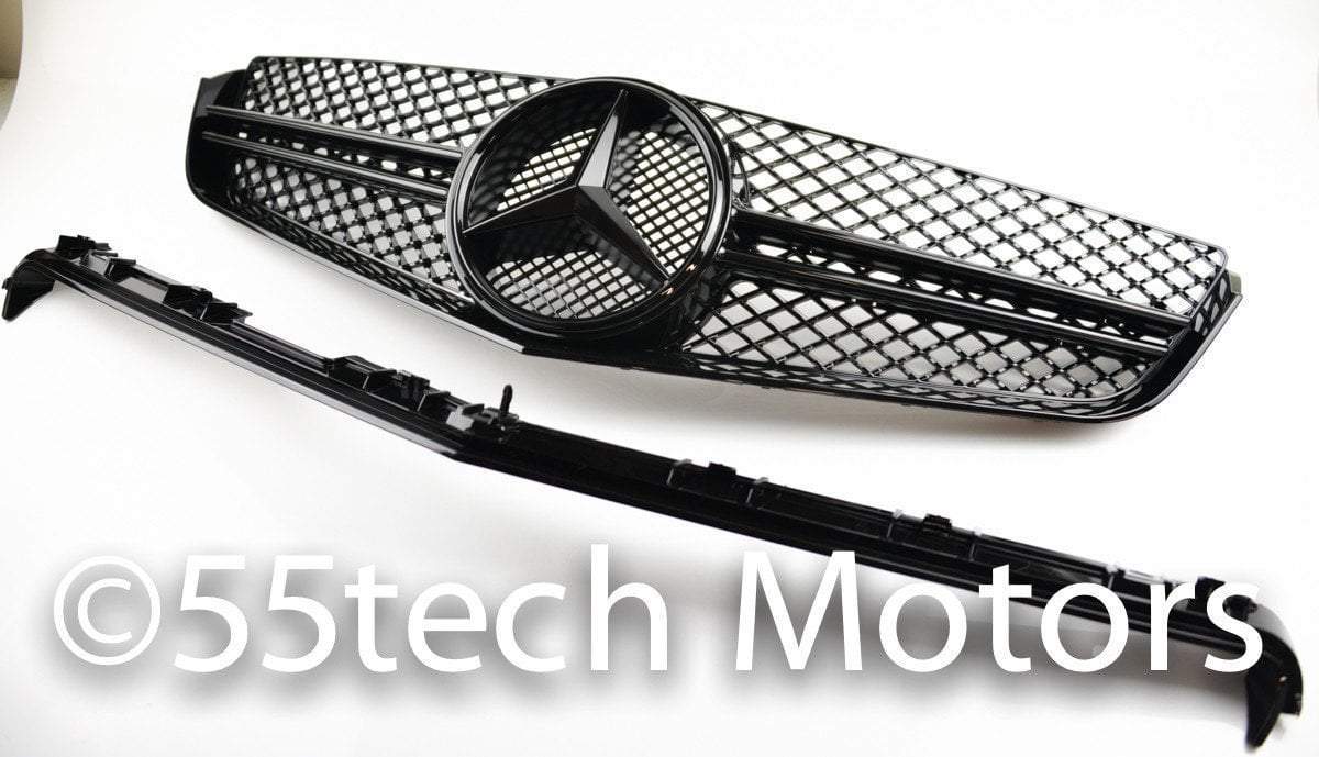 Mercedes-benz W207 2 door coupe Single Fin Grill ( Illuminated LED Star Emblem) - 55tech Motors