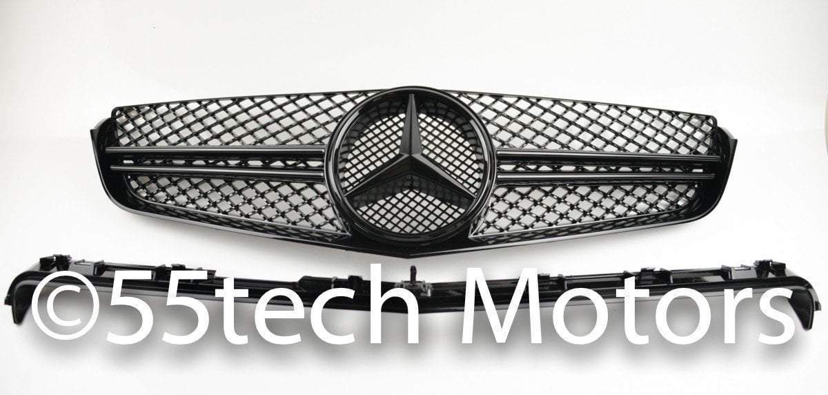 Mercedes-benz W207 2 door coupe Single Fin Grill (AMG Type) - 55tech Motors