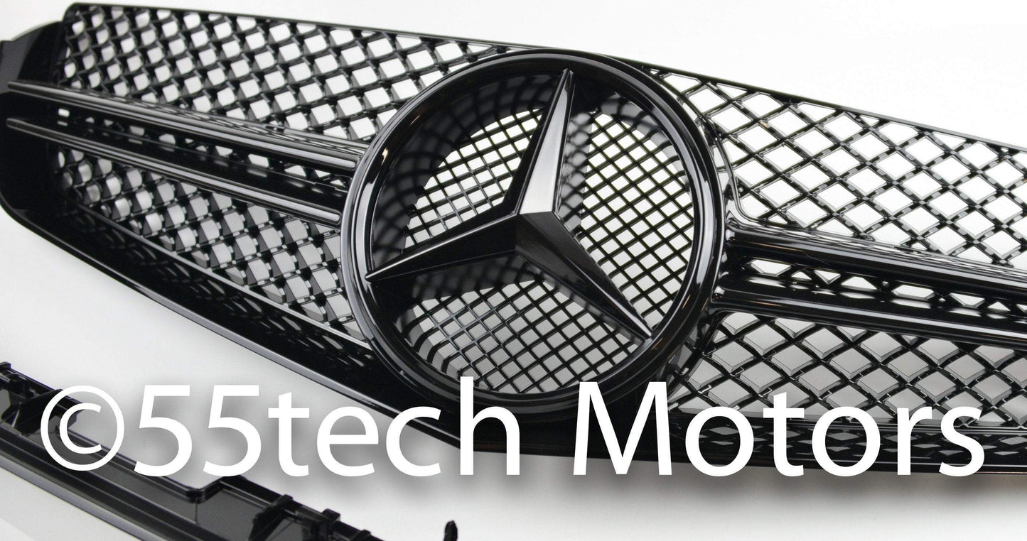 Mercedes-benz W207 2 door coupe Single Fin Grill ( Illuminated LED Star Emblem) - 55tech Motors