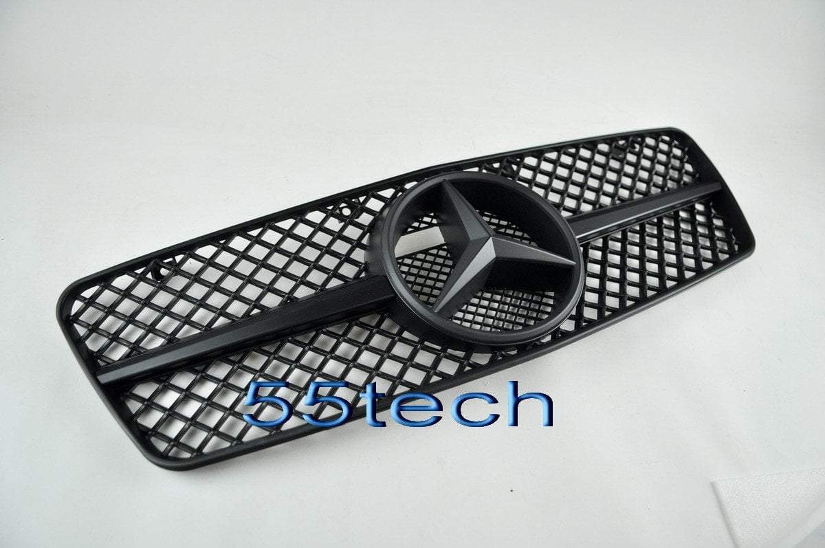 Mercedes Benz W208 CLK 1997~2002 1 Fins Sports Style Grille - 55tech Motors