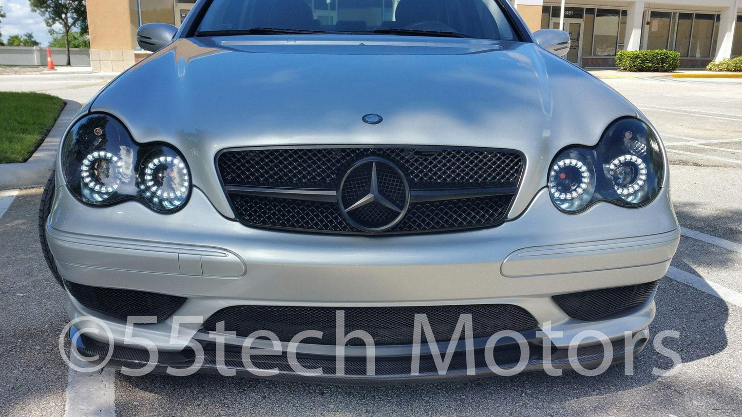 Mercedes Benz W208 CLK 1997~2002 1 Fins Sports Style Grille - 55tech Motors