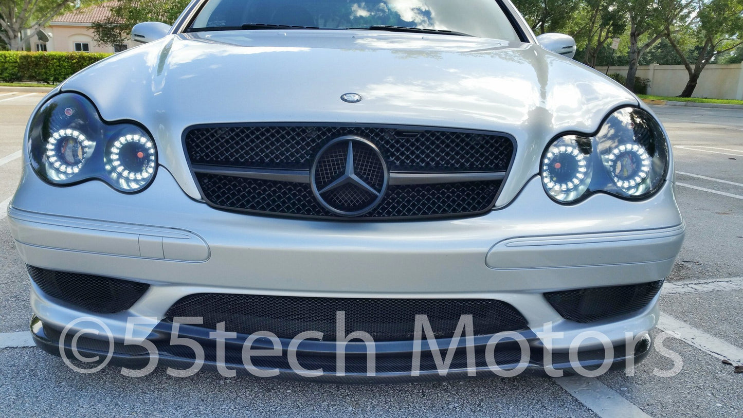 Mercedes Benz W208 CLK 1997~2002 1 Fins Sports Style Grille - 55tech Motors