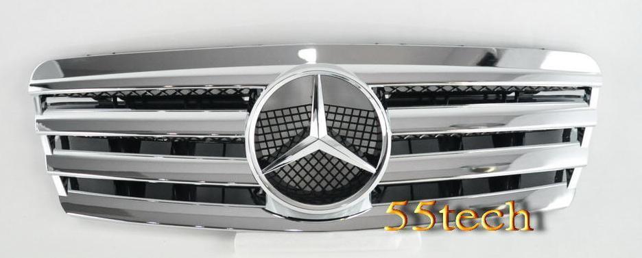 Mercedes Benz W208 CLK 1997~2002 4 Fins Sports Style Grille - 55tech Motors