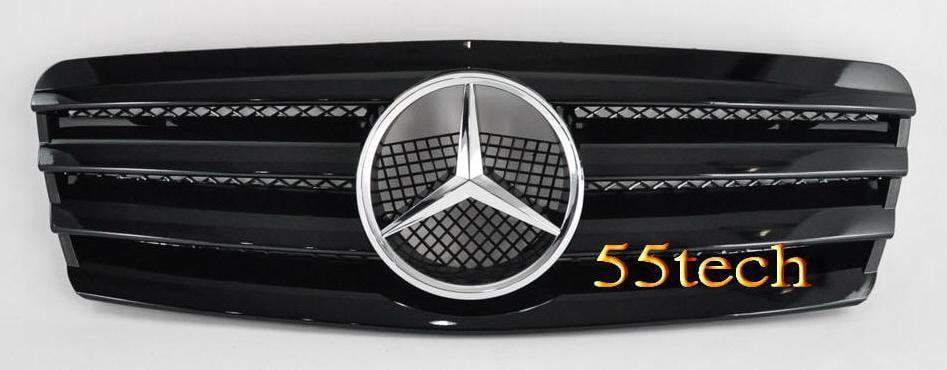 Mercedes Benz W208 CLK 1997~2002 4 Fins Sports Style Grille - 55tech Motors