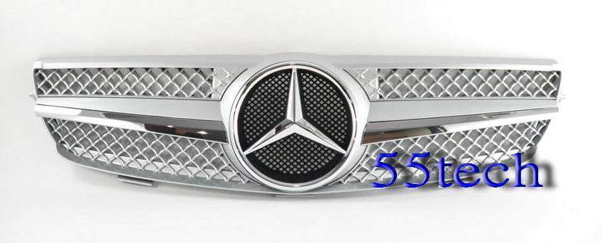 Mercedes Benz W209 CLK 2003~2009 1 Fin Grille - 55tech Motors