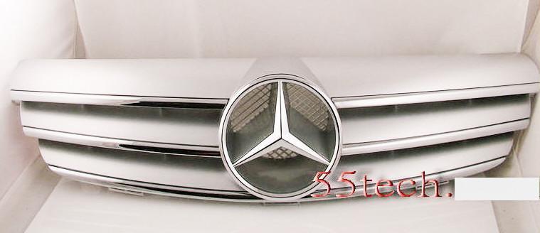 Mercedes Benz W209 CLK 2003~2009 3 Fin Grille - 55tech Motors