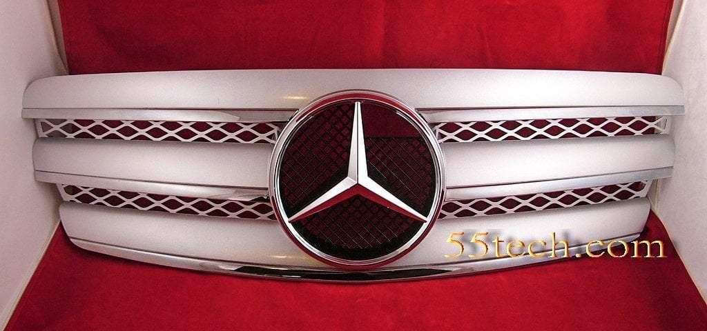 Mercedes Benz W211 2003~2006 E-Class 3 Fins Style Grille - 55tech Motors