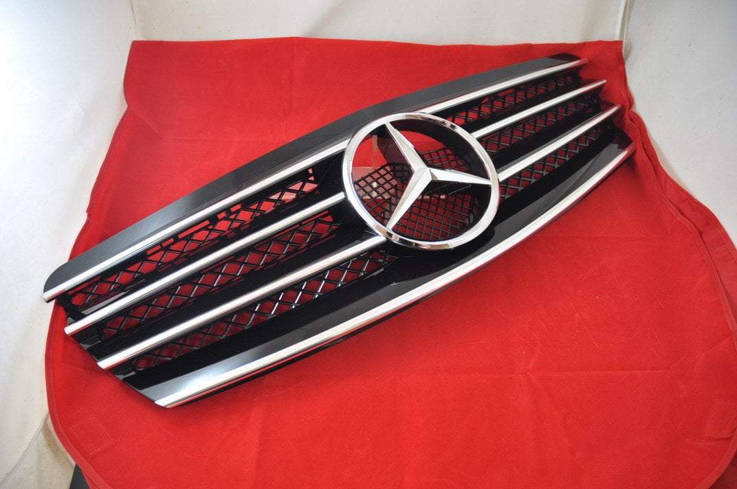 Mercedes Benz W211 2003~2006 E-Class 4 Fins Style Grille - 55tech Motors