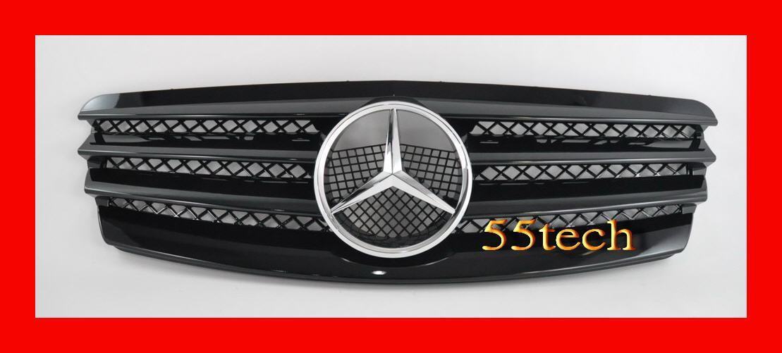 Mercedes Benz W211 2003~2006 E-Class 4 Fins Style Grille - 55tech Motors