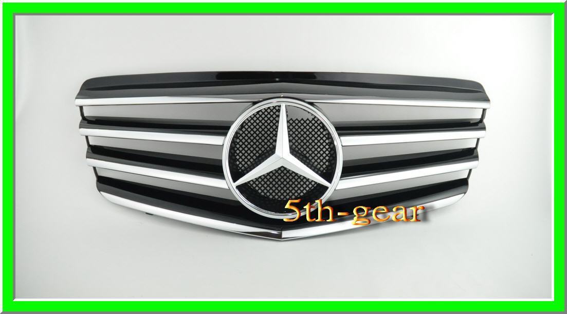 Mercedes Benz W211 2007~2009 E-Class 4 Fins Grille - 55tech Motors