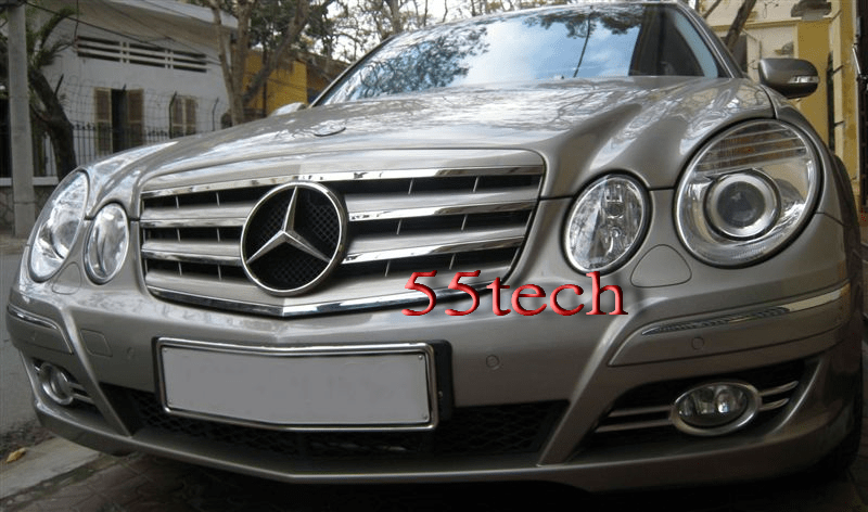 Mercedes Benz W211 2007~2009 E-Class 4 Fins Grille - 55tech Motors