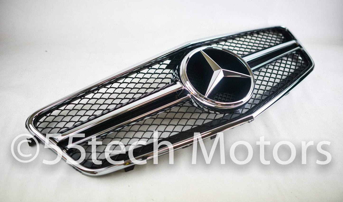 Mercedes Benz W212 E-Class 1 Fin Style Grille - 55tech Motors