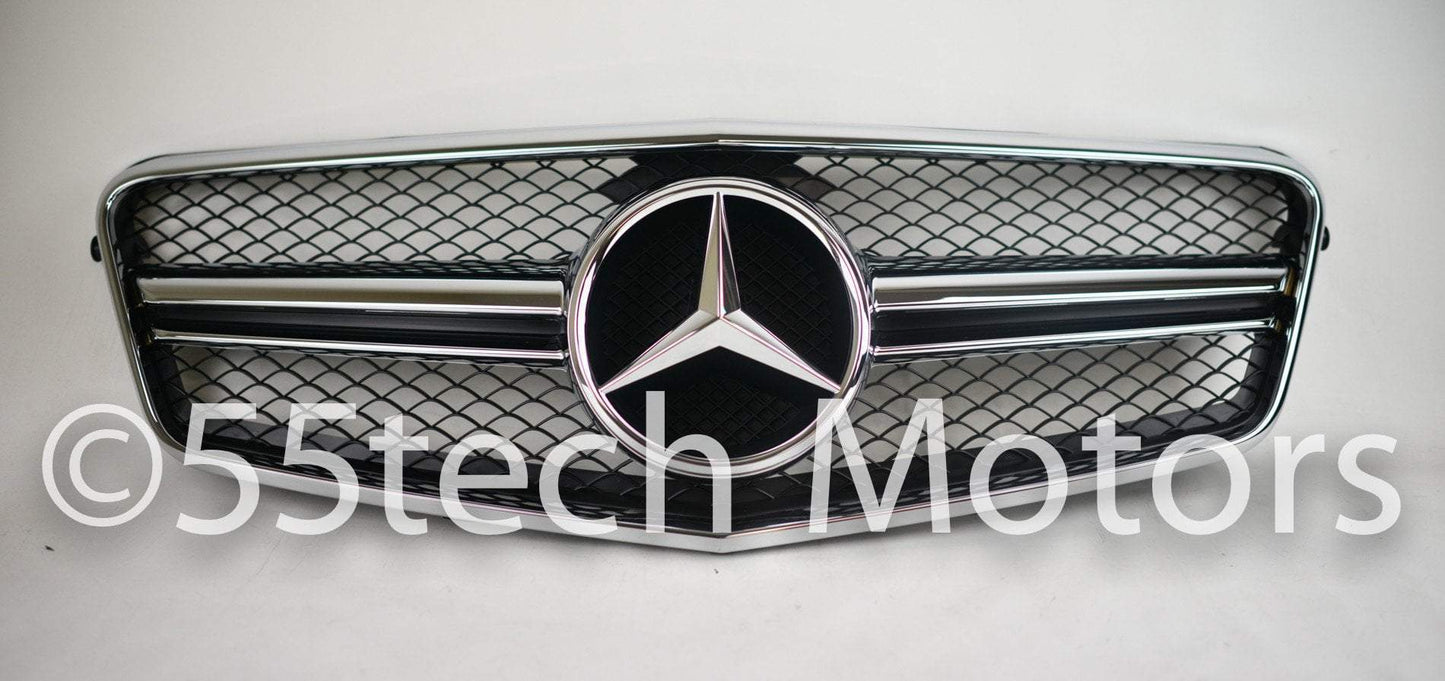 Mercedes Benz W212 E-Class 1 Fin Style Grille - 55tech Motors