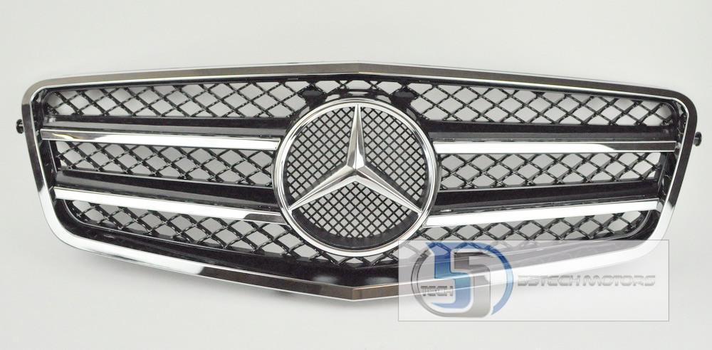 Mercedes Benz W212 E-Class Grill with Thinner Outer Chrome Frame
