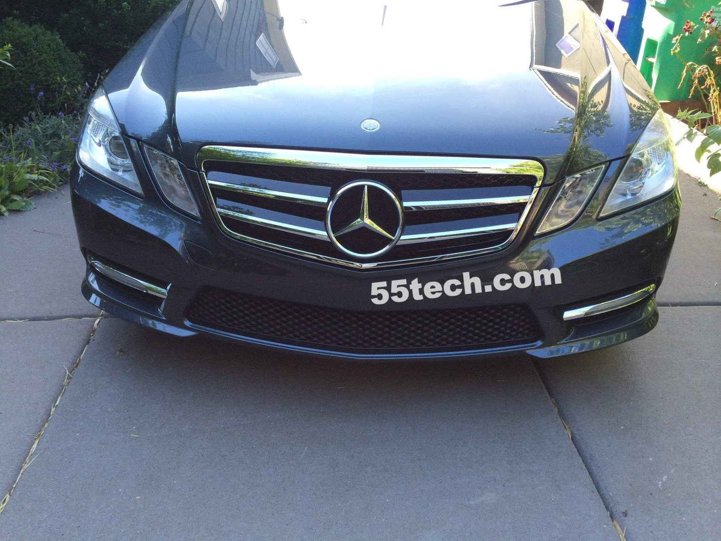 Mercedes Benz W212 E-Class Grille 2 Fin with LED Illuminated Star - 55tech Motors